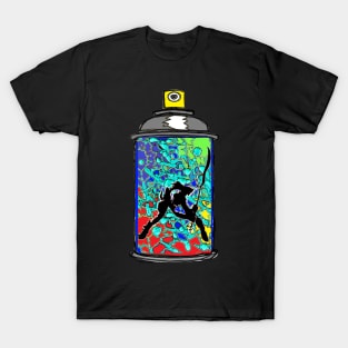 Spray can clash of Rainbows T-Shirt